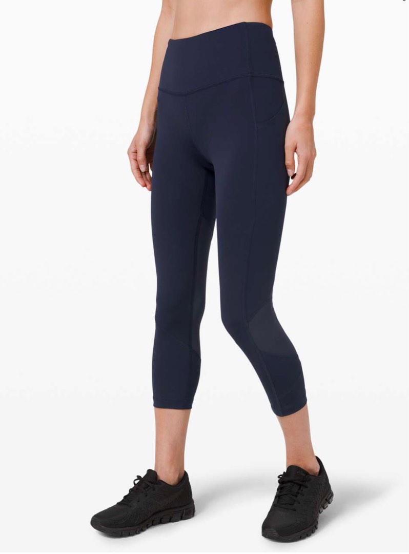 Lululemon Pace Rival Crop 22” in True Navy, Women's Fashion, Activewear on  Carousell