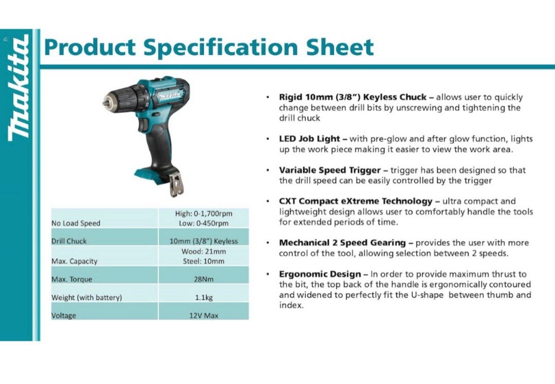 Makita shop df333dz battery