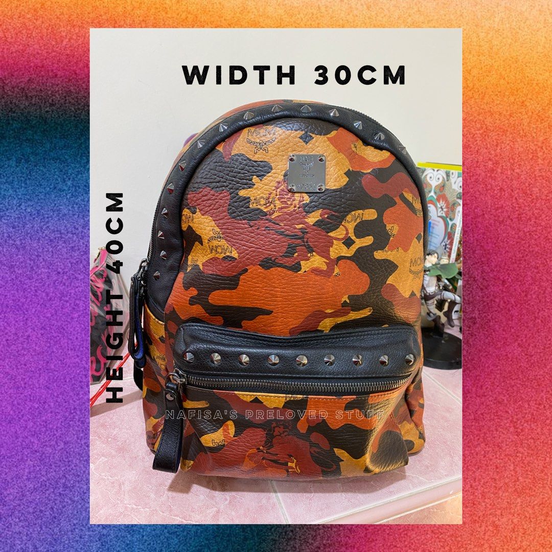 Mcm discount camo backpack