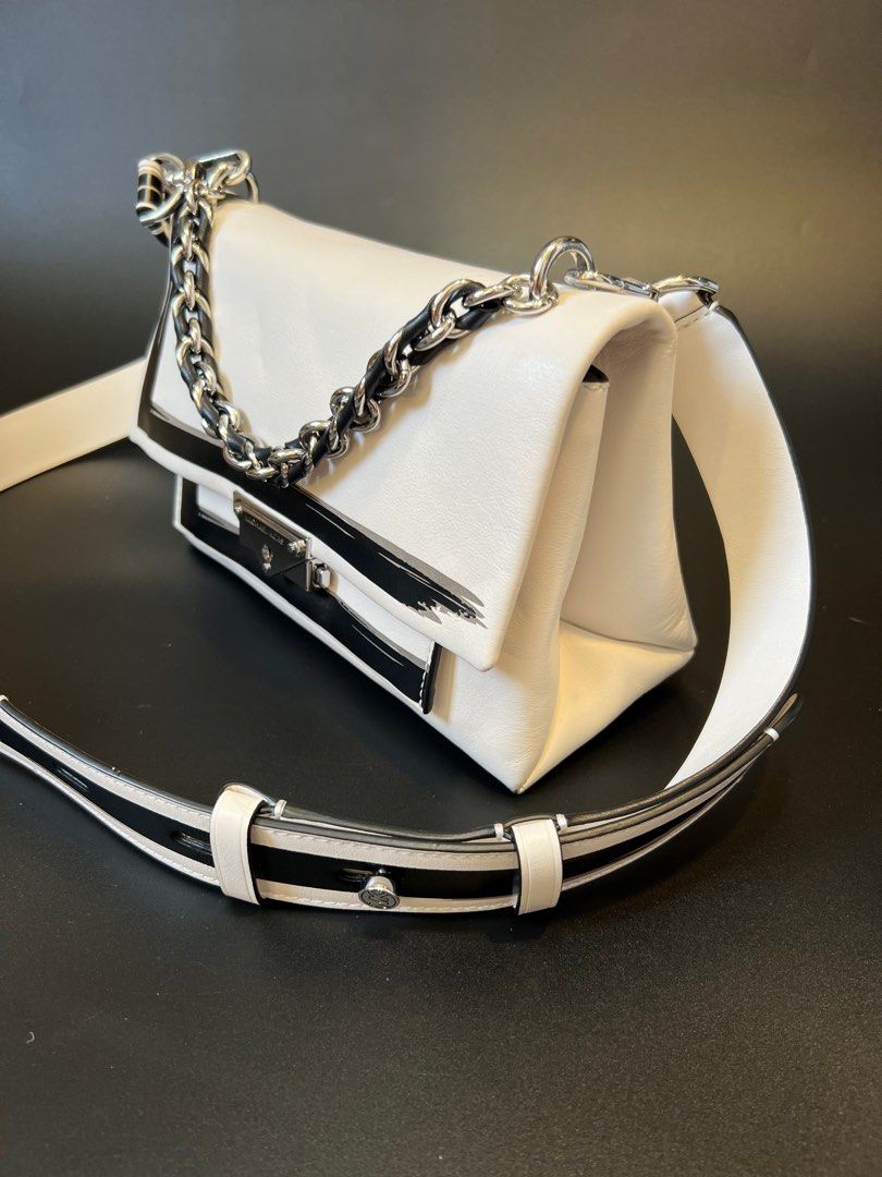 Cece medium painterly best sale stripe leather shoulder bag