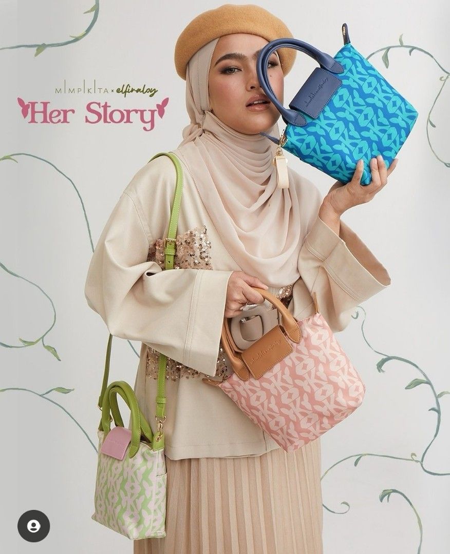MimpiKita x Elfiraloy bag (pink colour), Women's Fashion, Bags ...