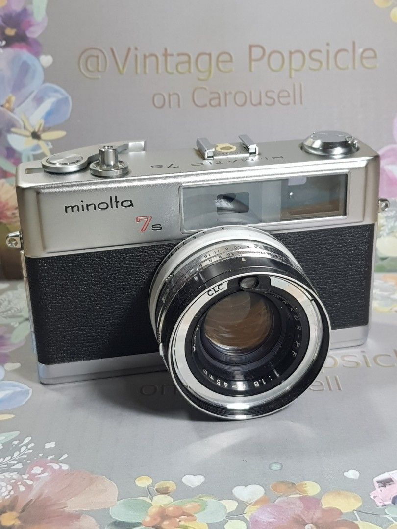 Minolta Himatic 7S Rangefinder Minty and working (Category: Cameras) located in Paranaque City. Submitted by vintagepopsicle (Listing ID 1271562497, Image 1). Description: Minty condition inside and out with working meter. Shutter works and lens is clean. Please refer to photos. Will come with battery. Makes a great gift for the film enthusiasts this holidays. Gcash and Lalamove..
