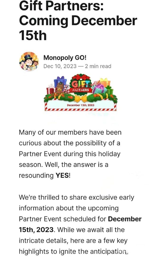 Monopoly Go Partner Event, Hobbies & Toys, Toys & Games on Carousell