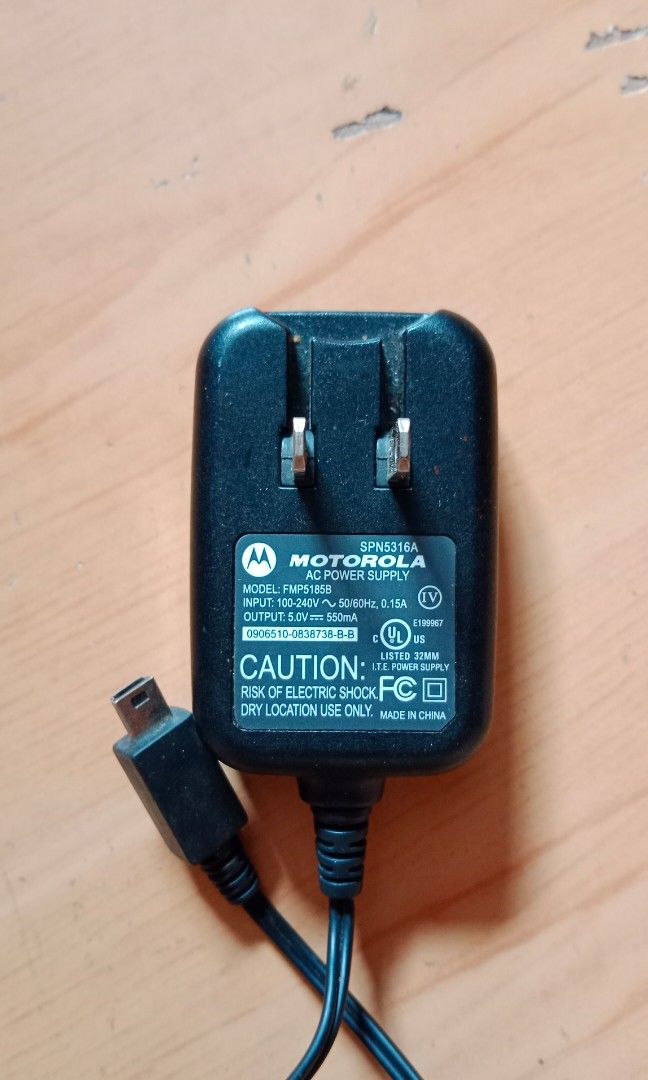 Motorola original mini usb charger (Category: Chargers & Cables) located in Bulacan. Submitted by Shoppe.Ups (Listing ID 1271496101, Image 2). Description: what you see is what you get meetups: guiguinto plaridel bulacan - via shopee checkout *(payment First) - LBC COP/COD *(payment first for shipping fee only) -toktok / lalamove *mop: via gcash pm for interested.