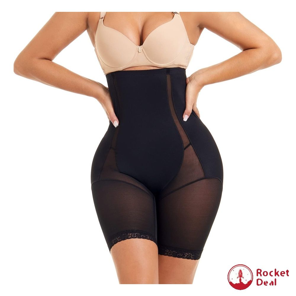 MOVWIN Tummy Control Body Shaper Shorts - High Waist Thigh Slimmer