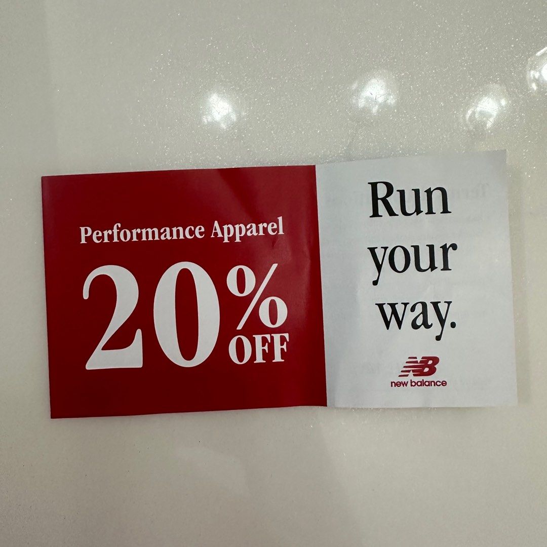 New Balance 20 Voucher, Tickets & Vouchers, Vouchers on Carousell