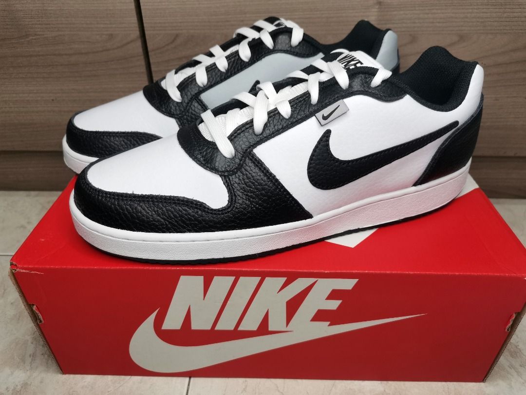 Nike ebernon low deals black white