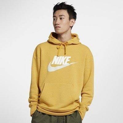 Nike heritage new arrivals sweatshirt in yellow