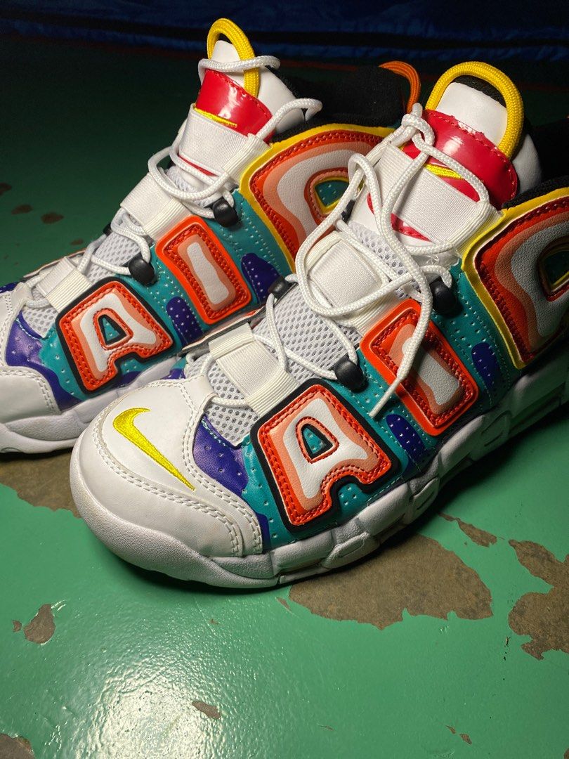 Nike uptempo rainbow on sale