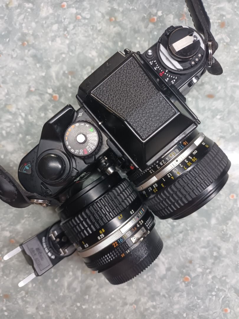 Nikon F3 + 50 1.2 ais + 28 2.8 ais + As-7 full set, 攝影器材, 相機