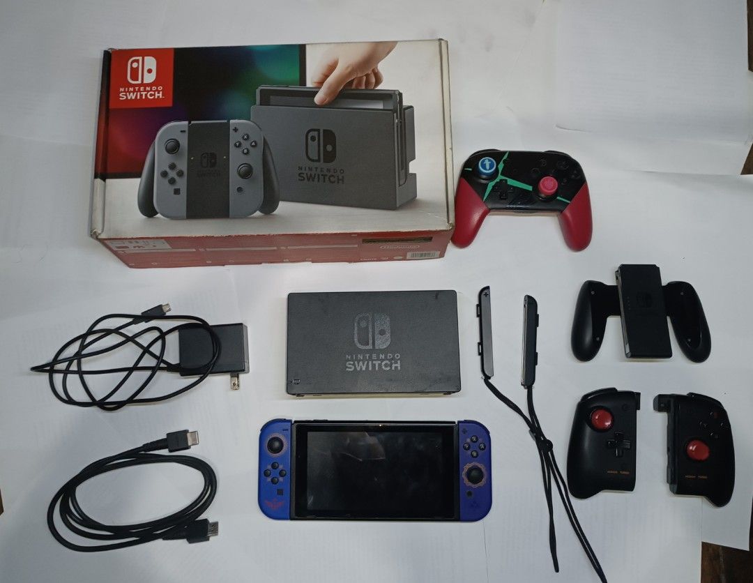 Nintendo switch v1 patched with procon and hori split pad pro, Video