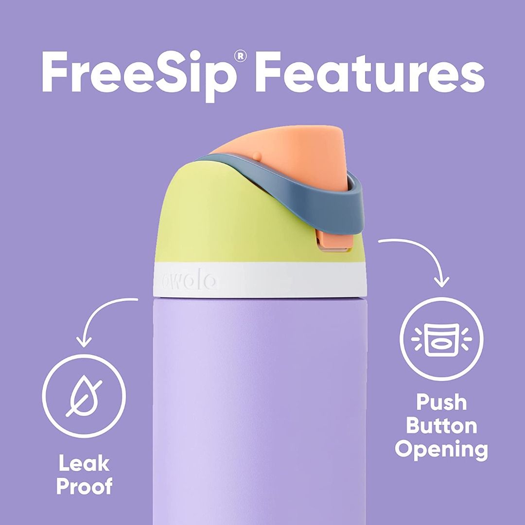 ON HAND Owala FreeSip Insulated Stainless Steel Water Bottle with Straw (32 oz) (Category: Water Bottles & Tumblers) located in Quezon City. Submitted by kennycloset (Listing ID 1271458752, Image 3). Description: FEATURES: ✓Available in 24oz, 32oz, and 40oz insulated stainless steel formats to suit different hydration needs ✓Patented FreeSip spout for upright sipping through built-in straw or open swigging right from the spout ✓Push-button lid wi