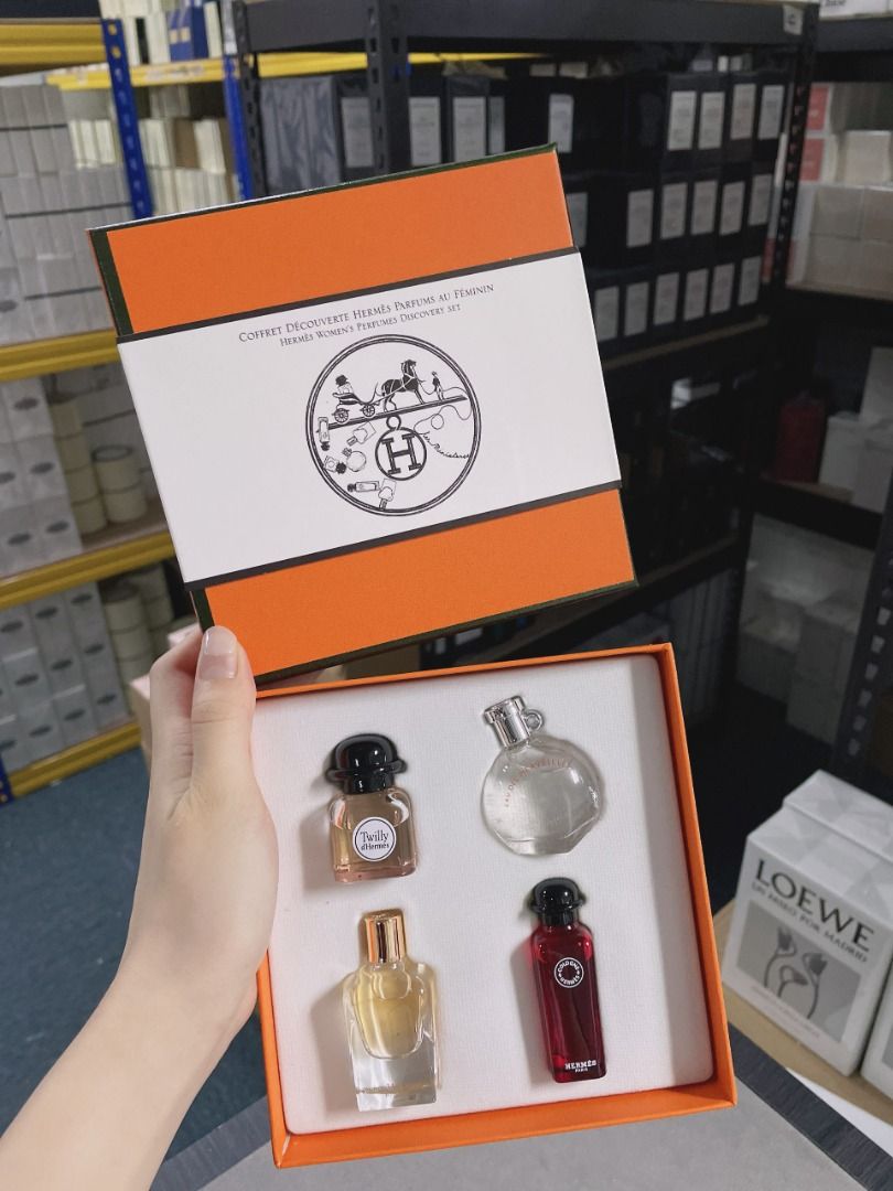 ORIGINAL AUTHENTIC HERMES WOMEN S PERFUMES DISCOVERY SET 4X7.5ML