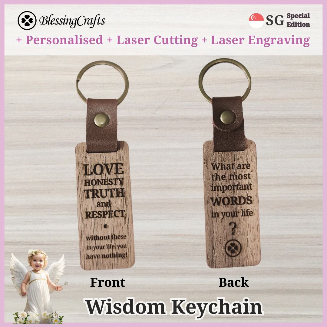Custom text keychain online