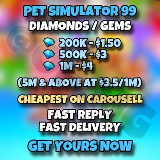 💎 Roblox - 1 Trillion Gems / Rap Pet Simulator X ( PSX ), CHEAPEST &  SAFEST 💎