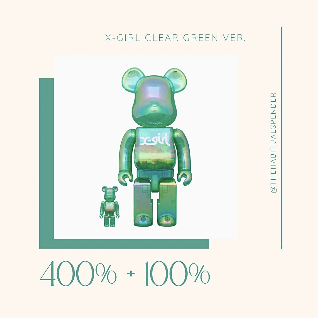 MEDICOM TOY - BE@RBRICK X-girl 2021 1000％ ライトブルー BE@RBRICK SERIES 49