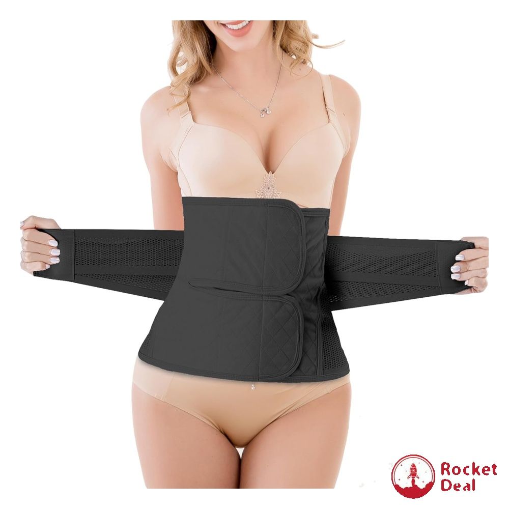  QEESMEI Postpartum Belly Band Abdominal Binder Post