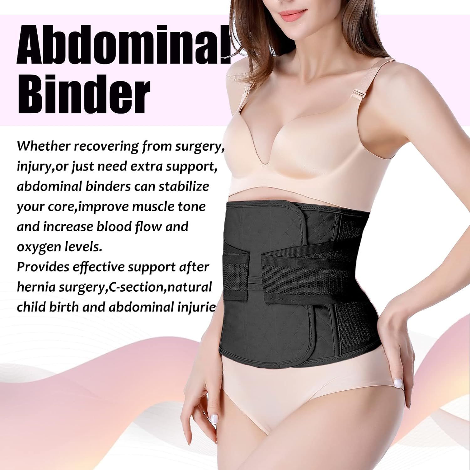 Postpartum Girdle C-Section Recovery Belt Back Support Belly Wrap Belly Band  Shapewear 