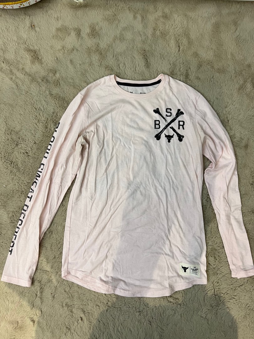 Project Rock BSR Long Sleeve Shirt, 男裝, 運動服裝- Carousell