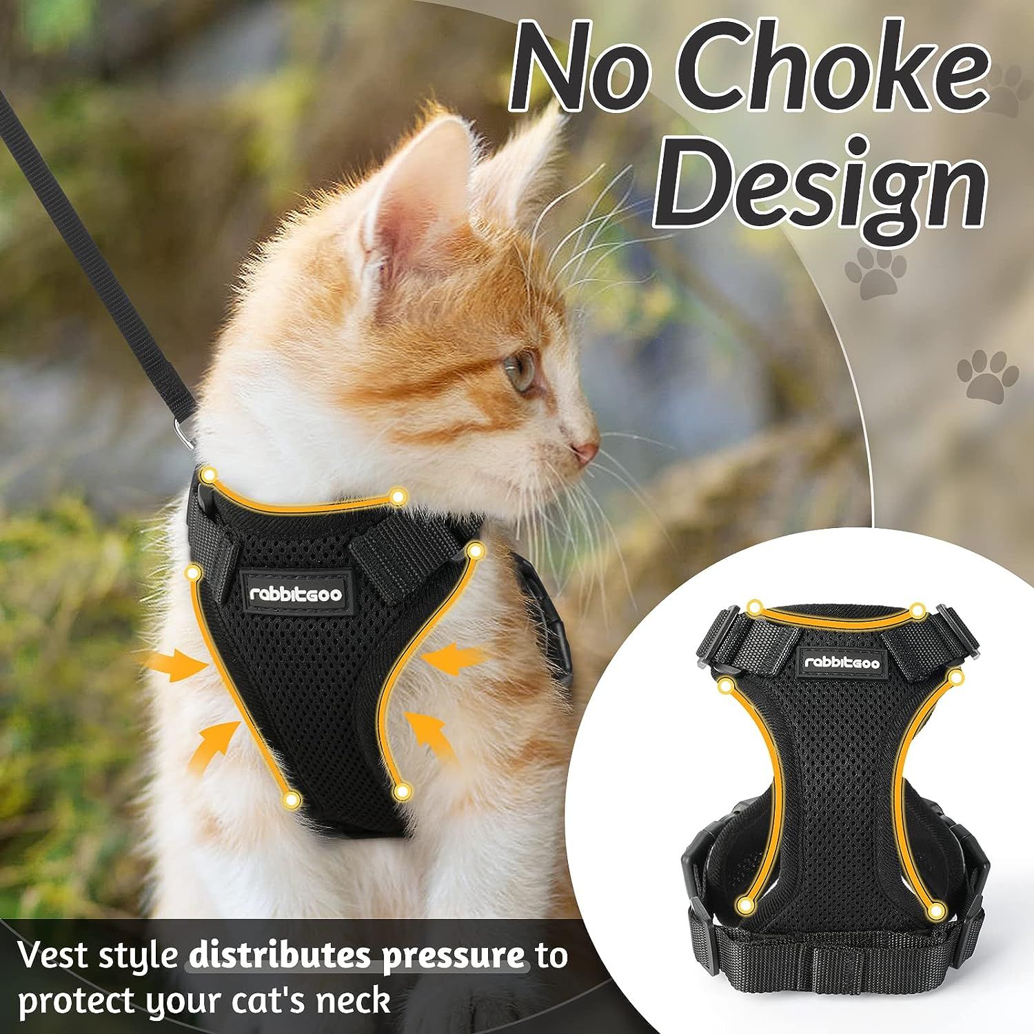 Cat harnesses for large cats hot sale