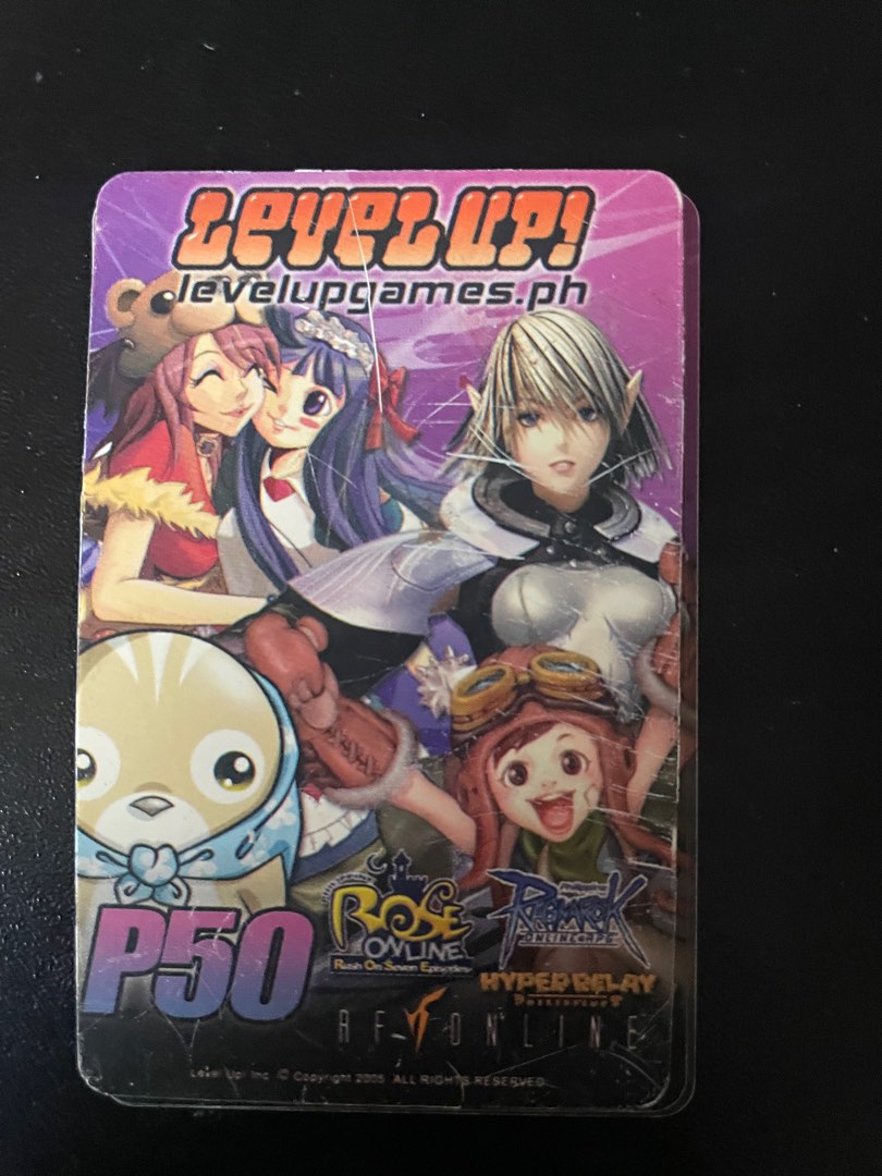 Ragnarok online card prepaid anime collection vintage used RO, Hobbies