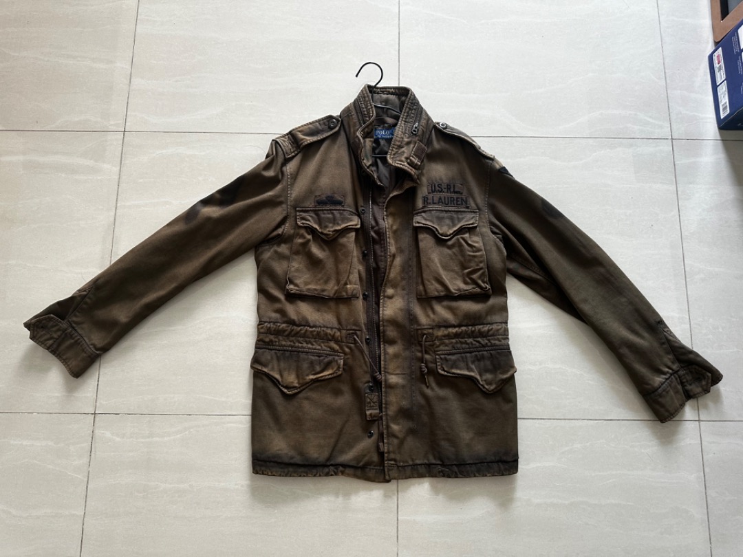 Ralph Lauren army jacket Luxury Apparel on Carousell