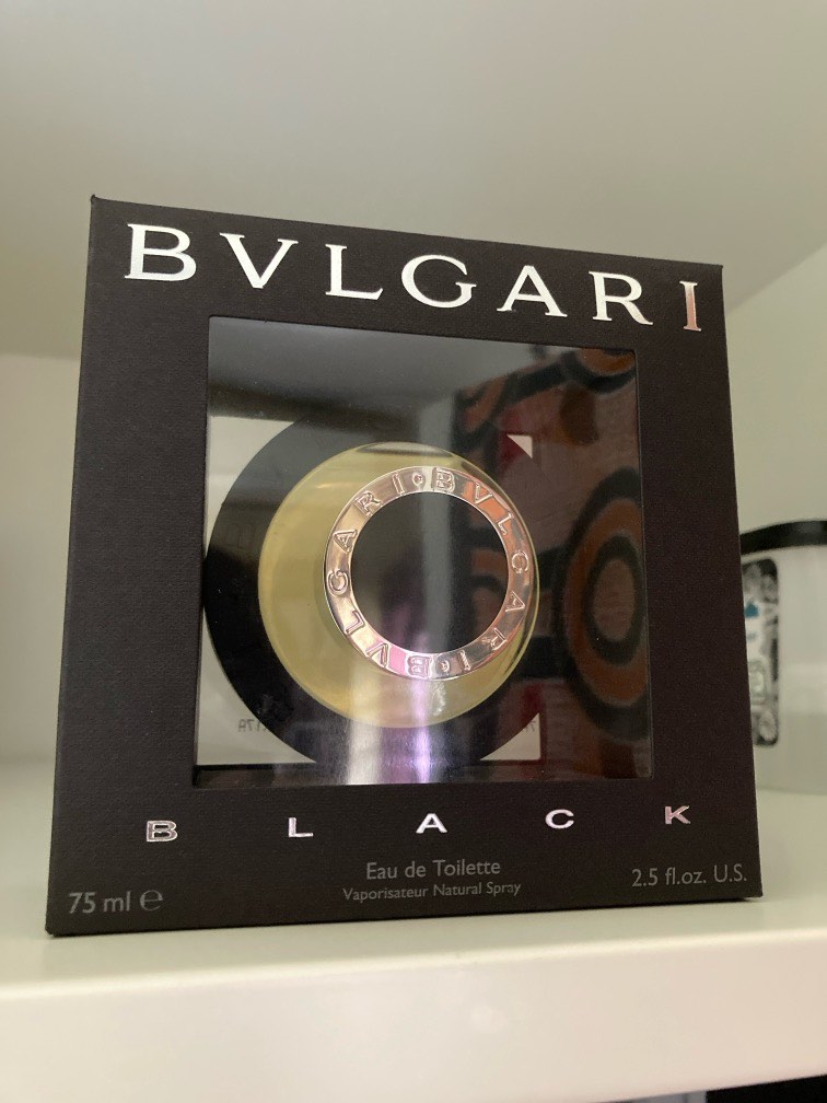 RARE FSOT) Bvlgari Black EDT 75ml, Beauty & Personal Care