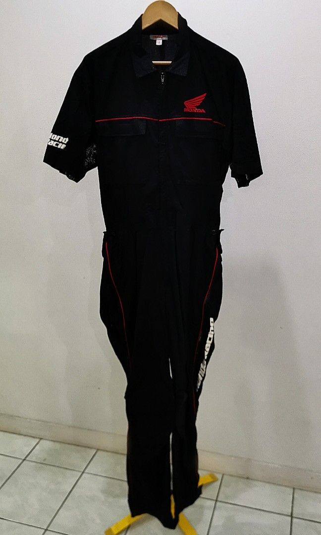 Rare Honda Jumpsuit mechanic overall coverall racing work pants suit jump custom
