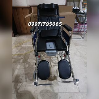-*RECLINING COMMODE WHEELCHAIR*+