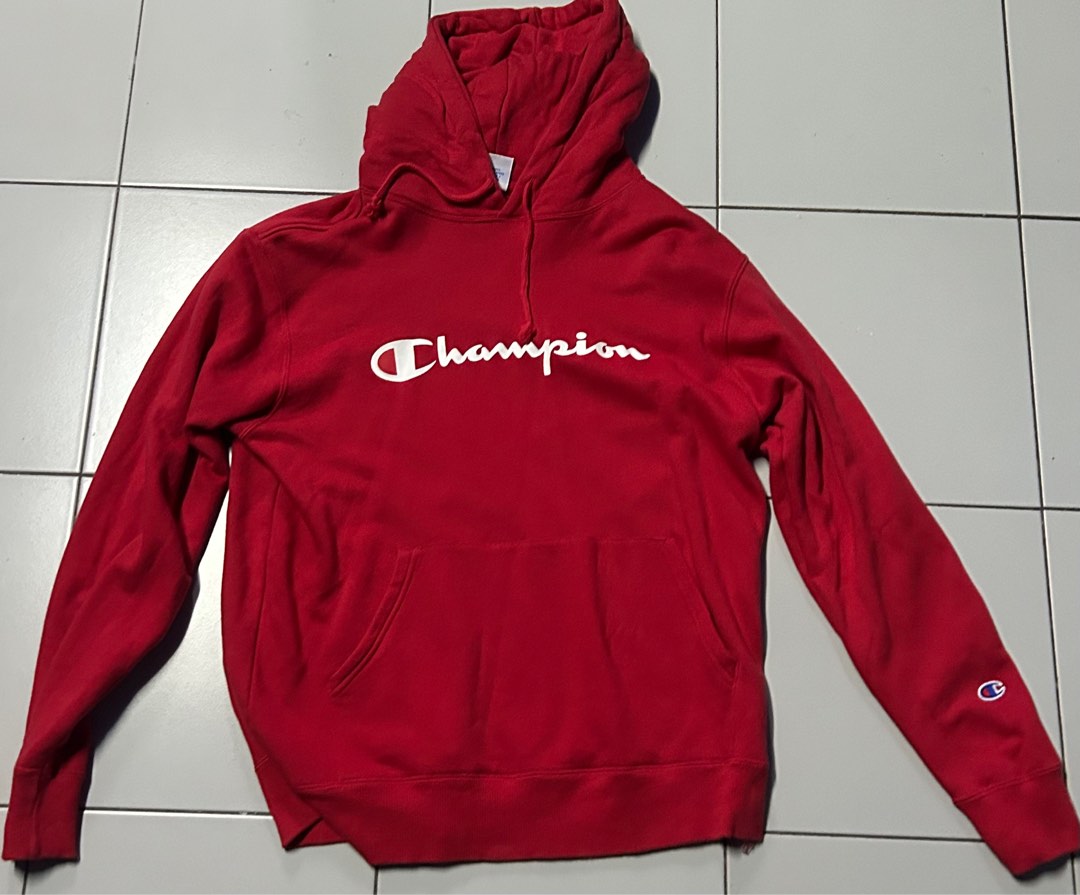 red champion hoodie