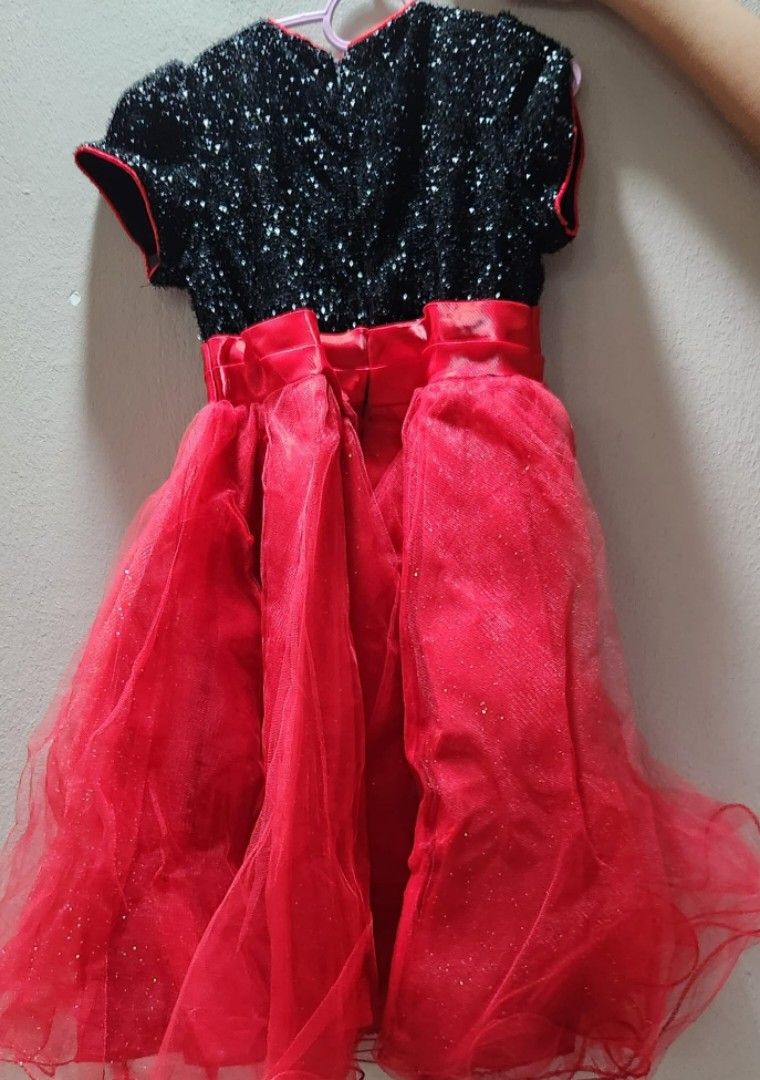 Red and black new arrivals dress for kids
