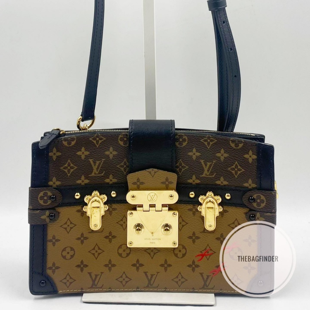 Reverse Monogram Trunk Clutch, Luxury, Bags & Wallets on Carousell