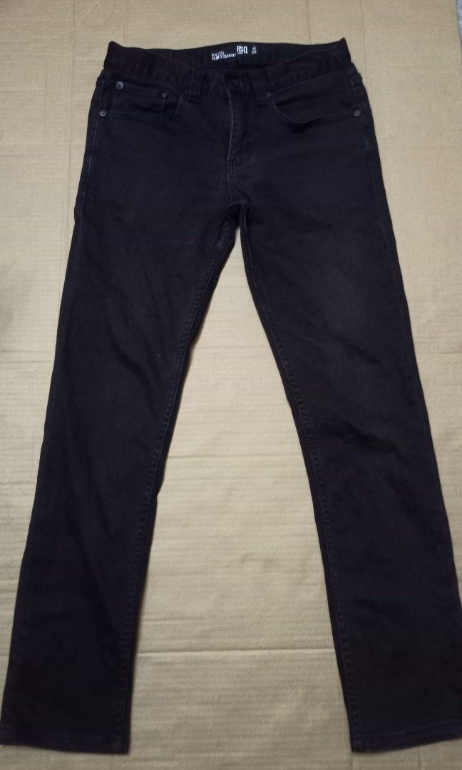 RSQ Black Jeans, Men's Fashion, Bottoms, Jeans on Carousell
