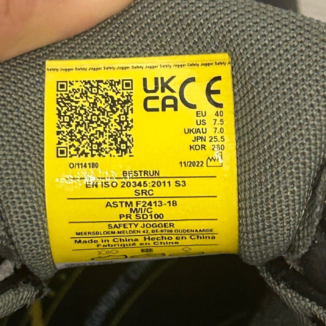 Safety shoes mens US7.5 Men s Fashion Footwear Boots on Carousell
