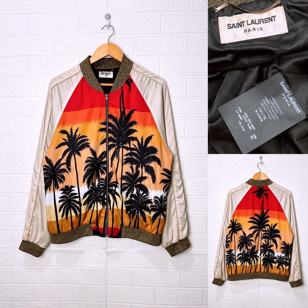 Saint laurent palm discount tree jacket price
