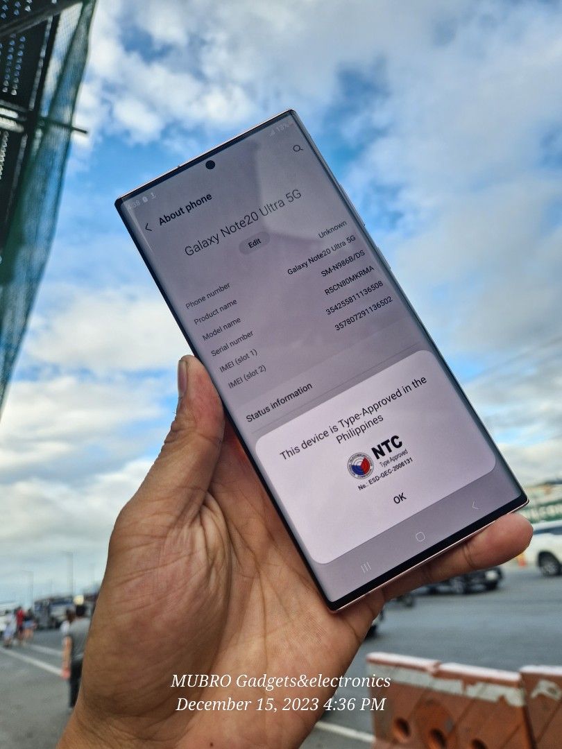 Samsung Note 20ultra 5g *256/12 (Category: Samsung) located in Quezon City. Submitted by mubrogadgets (Listing ID 1271544129, Image 2). Description: SAMSUNG NOTE 20 ULTRA 5G no issue no amoled burn no lcd issue ❤️‍🔥5g data connection ❤️‍🔥Dynamic AMOLED 2X,120Hz, HDR10+ 🔥super high quality display ❤️‍🔥Exynos 990/Mali-G77 MP11 🔥super smooth sa gaming 🔥256/12gb 🔥good air action ❤️‍🔥finger print under display ❤️‍🔥Super linaw ng camera -108 M