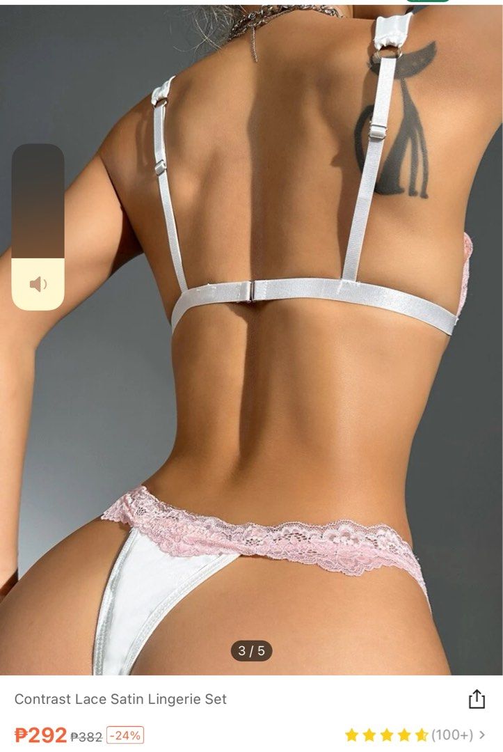 Satin lingeries (Category: Undergarments & Loungewear) located in Muntinlupa City. Submitted by declutter_apple (Listing ID 1271614510, Image 2). Description: .