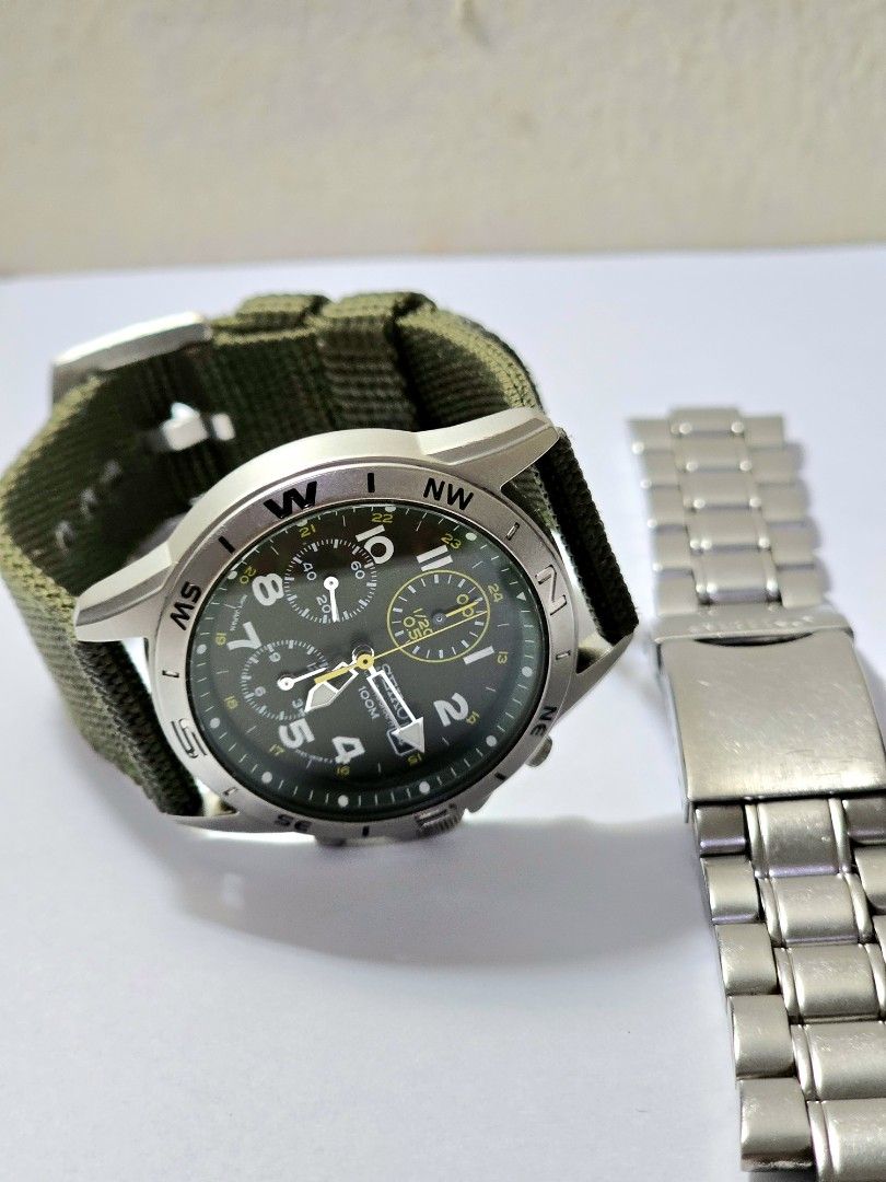 Seiko Chronograph Military SND377P Quartz 7T92 Original Jam Tangan Watch Asli Pria Wanita NOT sports 5 pepsi automatic diver monster baby tuna turtle