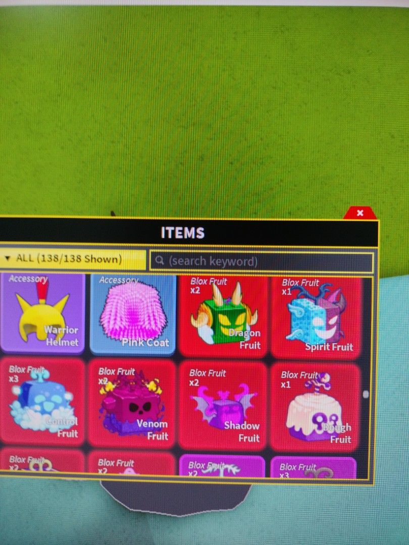 Trading any of these fruits for Dough/Dragon, Video Gaming, Video Games,  Others on Carousell