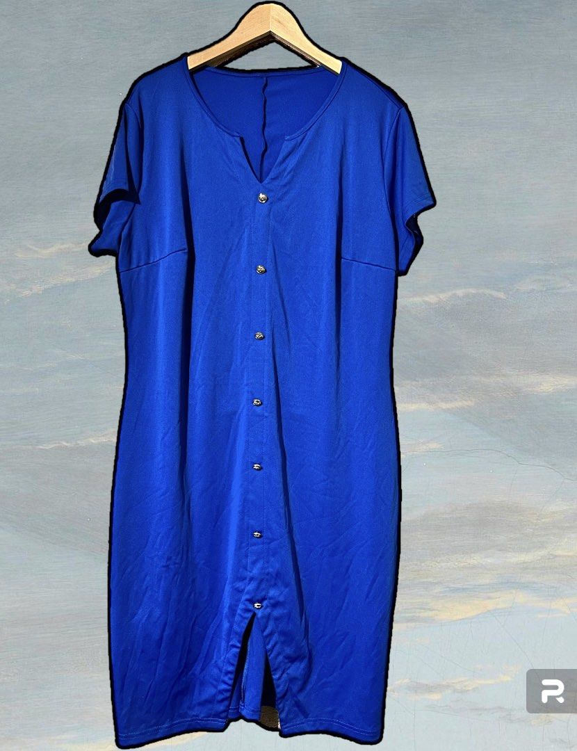 abbey clancy blue dress Royal blue made to measure plus size dress