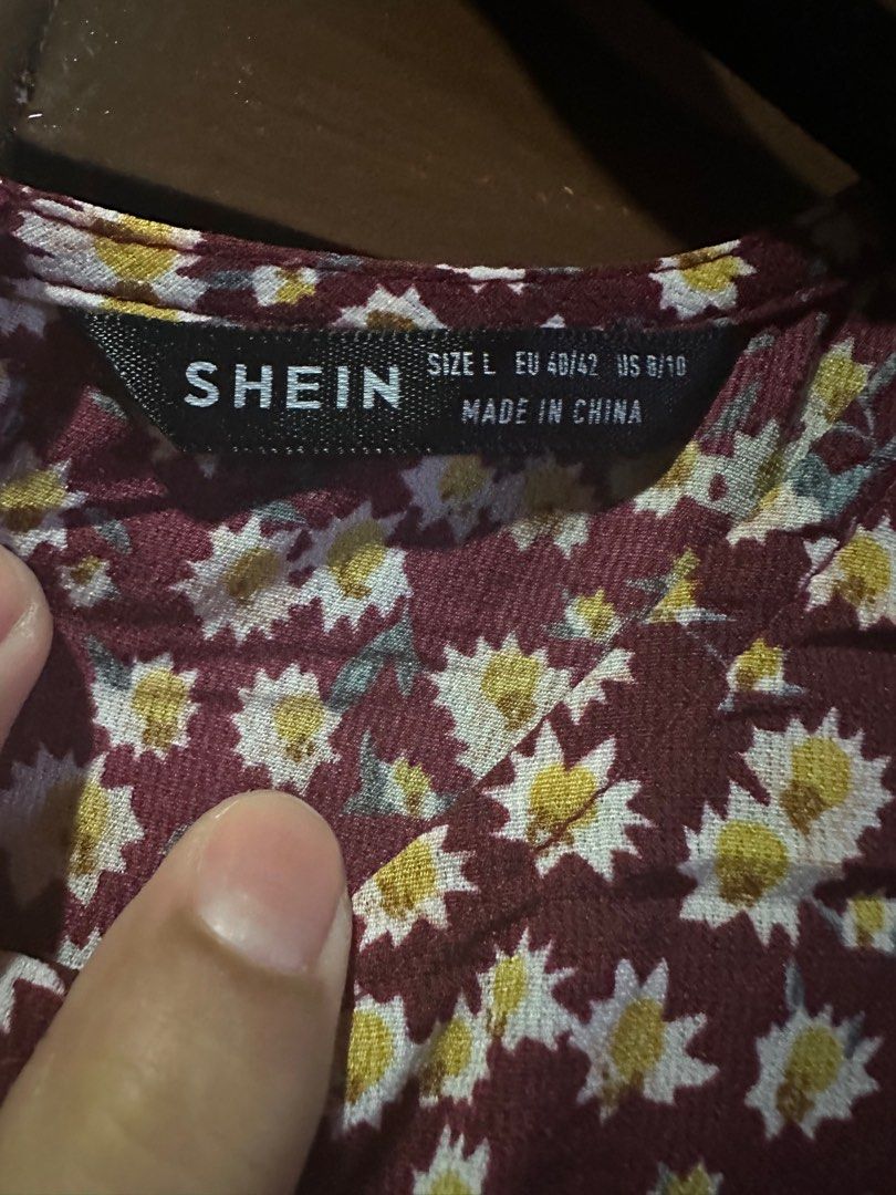 Shein floral dress - large (Category: Dresses) located in Paranaque City. Submitted by chibbyscloset (Listing ID 1271541386, Image 2). Description: Decluttering Sale! Hardly used, like new Payment through BPI, Gcash or unionbank Shipping care of buyer Posted in other groups.
