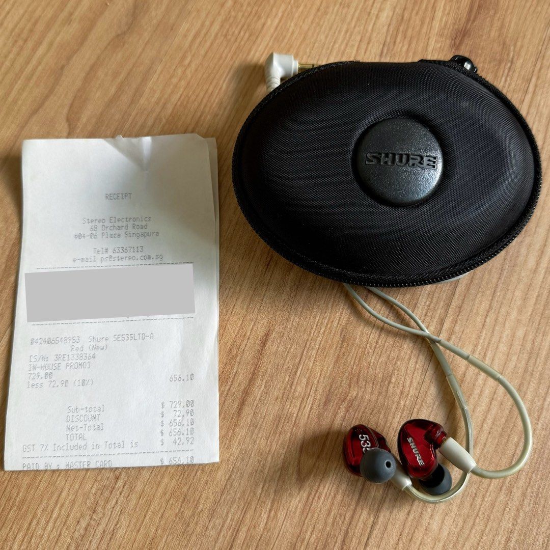 Shure Red Box Shure SE535 Special Edition Red, Audio, Earphones on Carousell