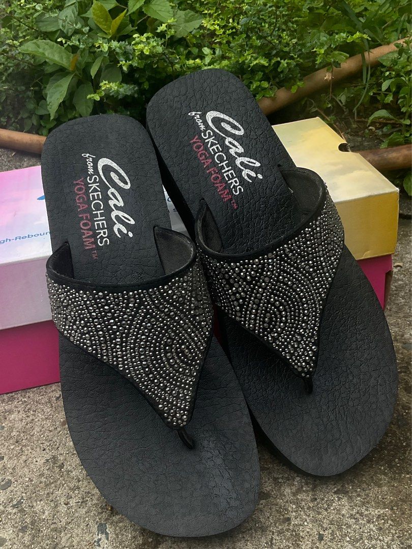 Skechers Women's Sandal Vinyasa-Stone Candy Flip Flops Size 9