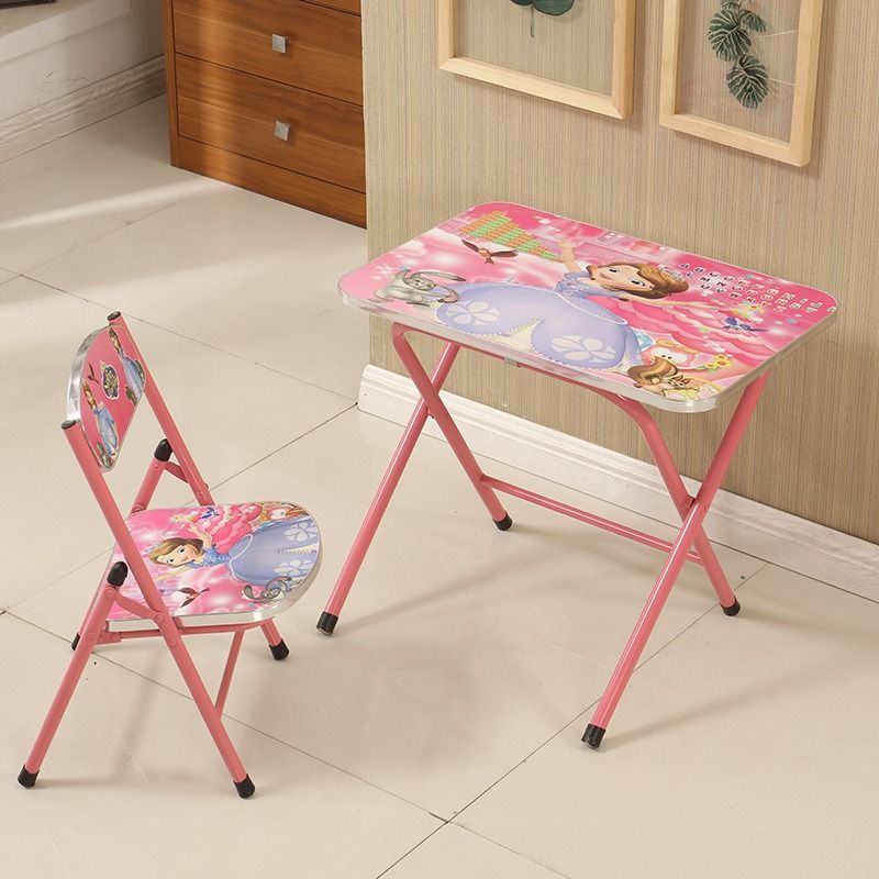 Kids folding best sale desk and chair