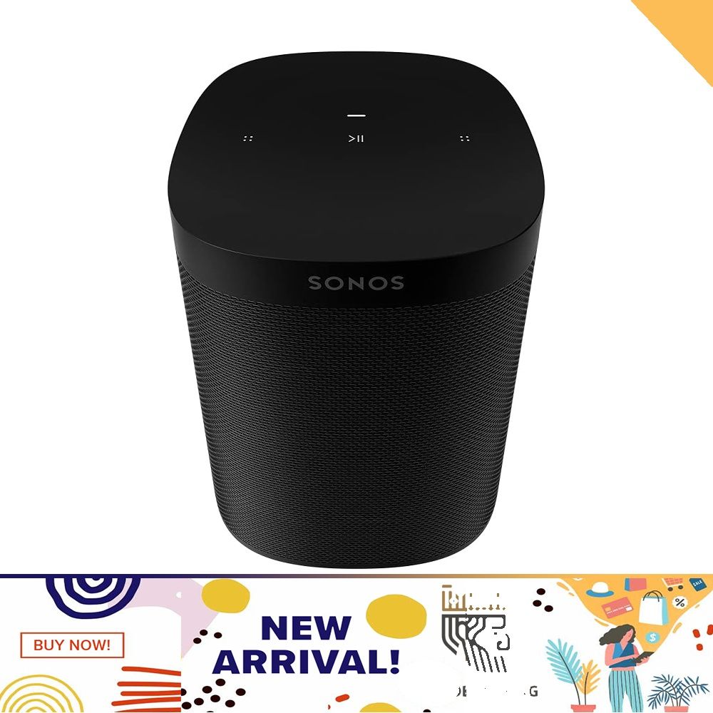 Sonos One SL - Microphone-Free Smart Speaker Black 