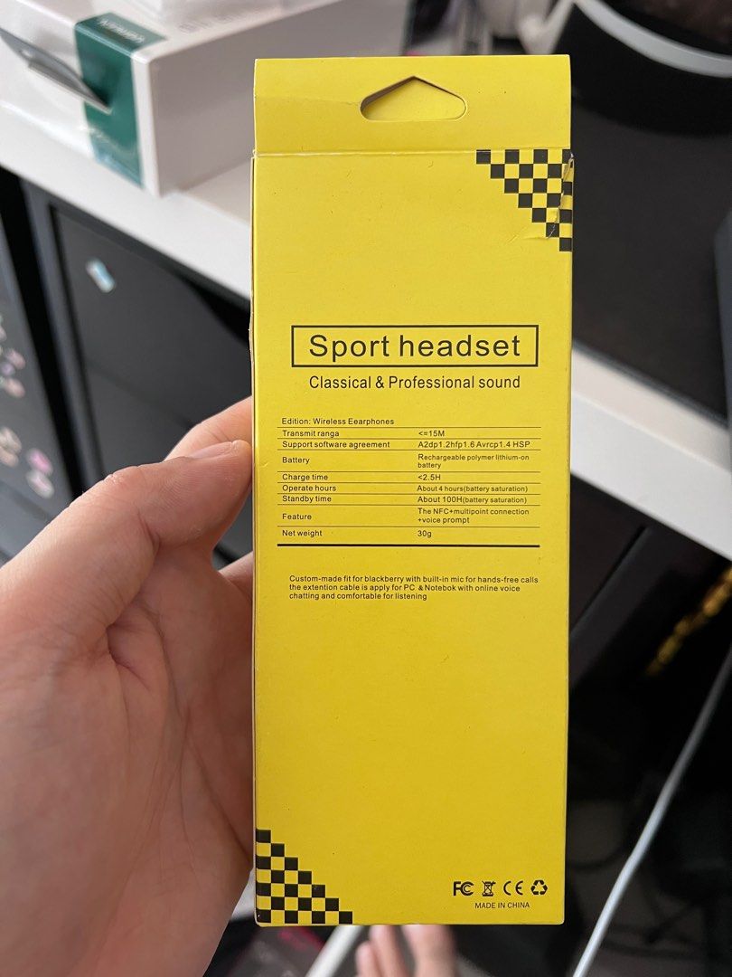 Sport headset Audio Headphones Headsets on Carousell