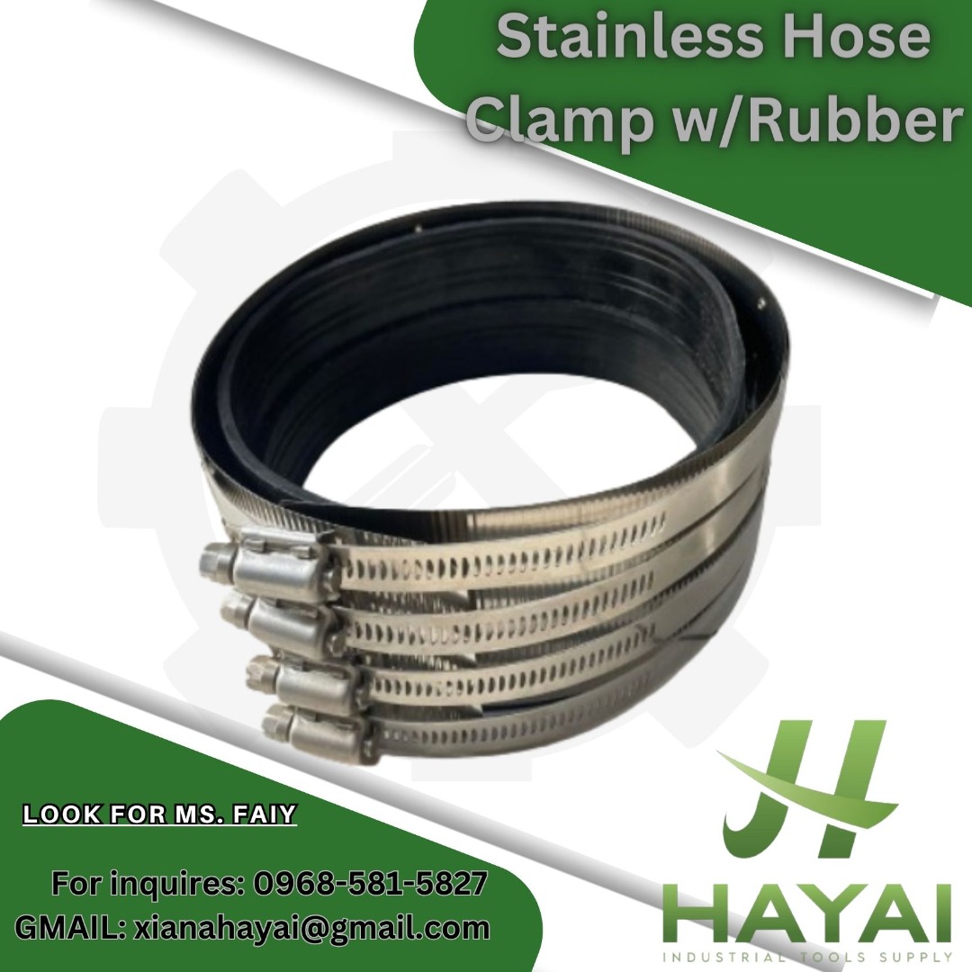 Stainless Hose Clamp w/Rubber, Commercial & Industrial, Construction ...