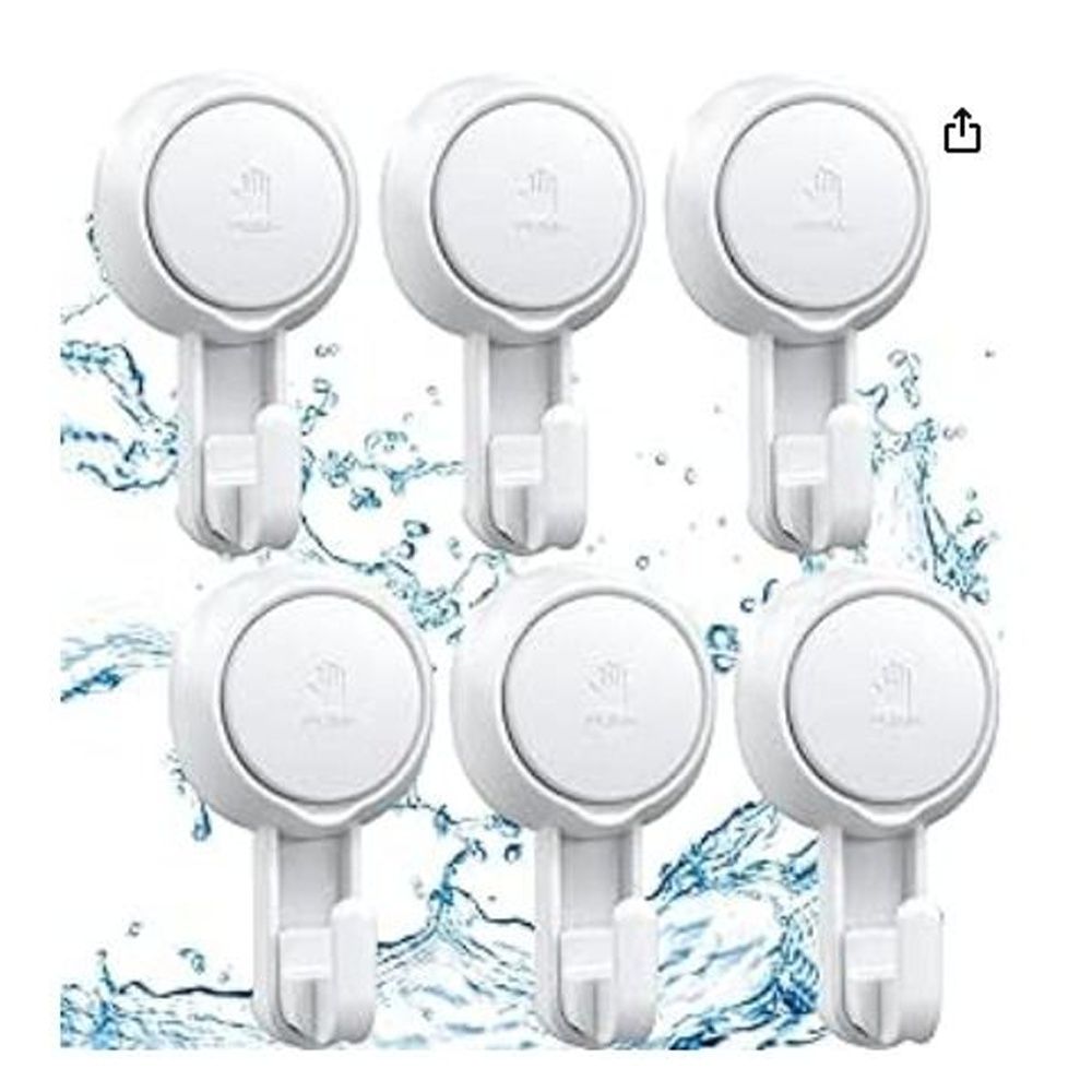 Suction Hooks LUXEAR Powerful Vacuum Suction Cup Hooks Heavy Duty