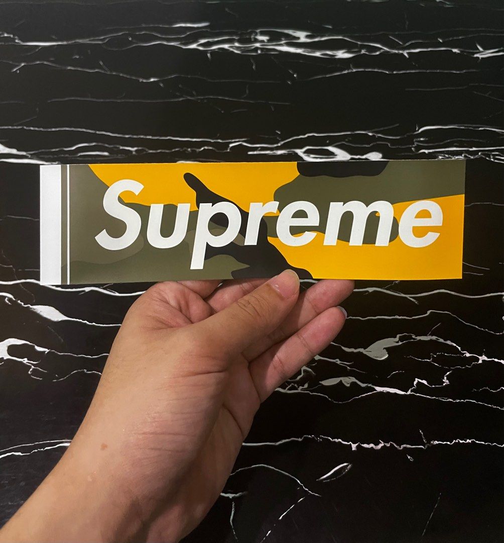 Supreme shop camo sticker