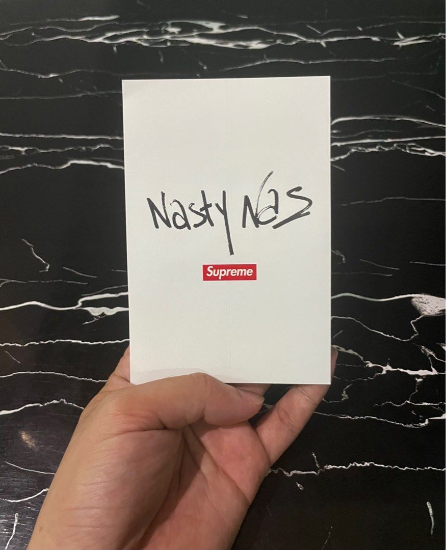 Supreme nasty nas sticker top